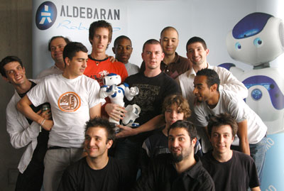 Aldebaran Robotics Newsletter Juillet 2008 TeamProd #1