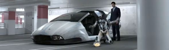 Publicité Dodge Charger 2011 et les robots – The Future of Driving Bandeau #1