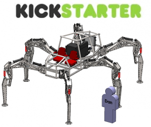 Robot hexapod Stompy Kickstarter