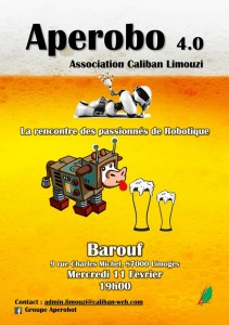 Aperobo Limouzi 4.0 - Rencontre Robotique Mensuelle - Affiche #1