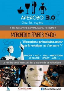 Aperobo Perpignanais 3.0 - Rencontre Robotique Mensuelle - Affiche #1