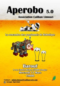 Aperobo Limouzi 5.0 - Rencontre Robotique Mensuelle - Affiche #1