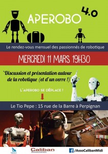 Aperobo Perpignanais 4.0 - Rencontre Robotique Mensuelle - Affiche #1